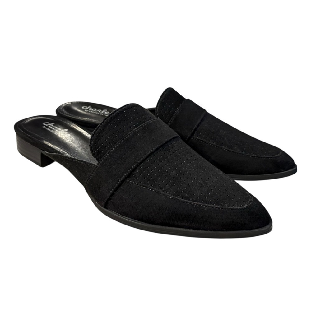Charles by Charles David Leather Perforated Mules - Picture 1 of 7